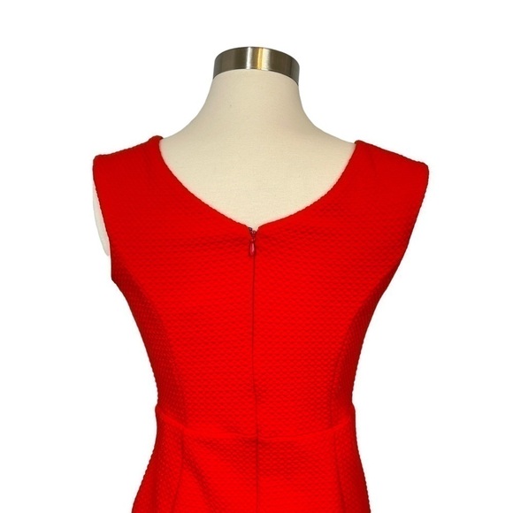 Anthropologie Maeve Sleeveless Coral Dress Gold Buttons Size XS NWT - Picture 7 of 12